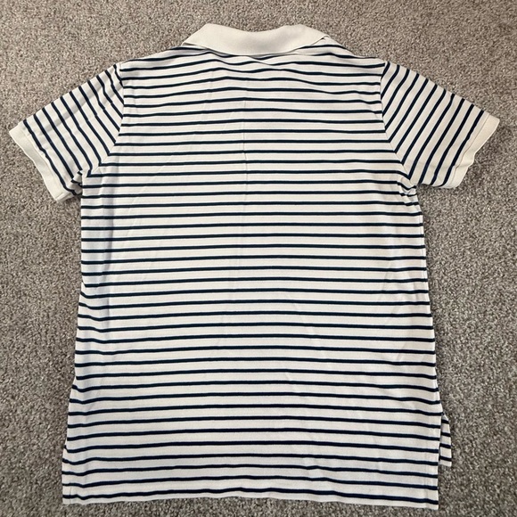 Ralph Lauren Pole white with blue stripes Custom Fit Size L - Picture 7 of 8